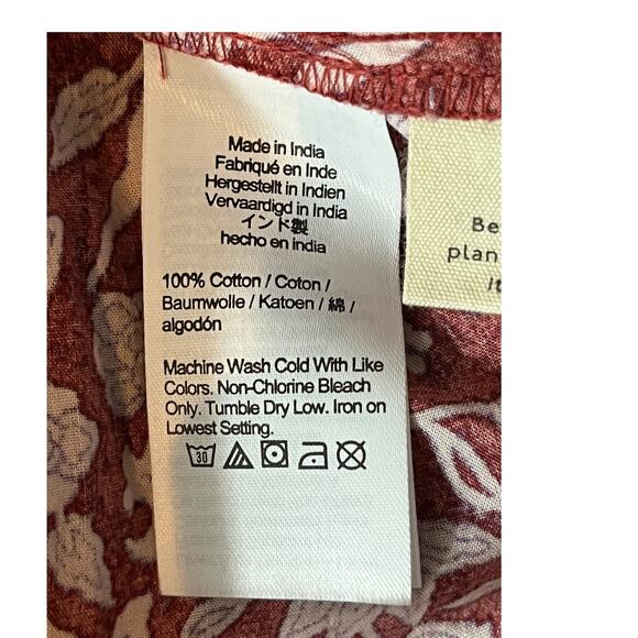 Madewell Dress Flutter sleeve wrap mini batik vine X-Small XS - Picture 8 of 8